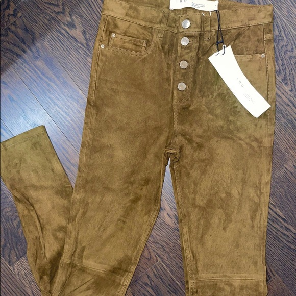 IRO Sakko Pant in Khaki Suede (Lambskin) - Picture 13 of 13